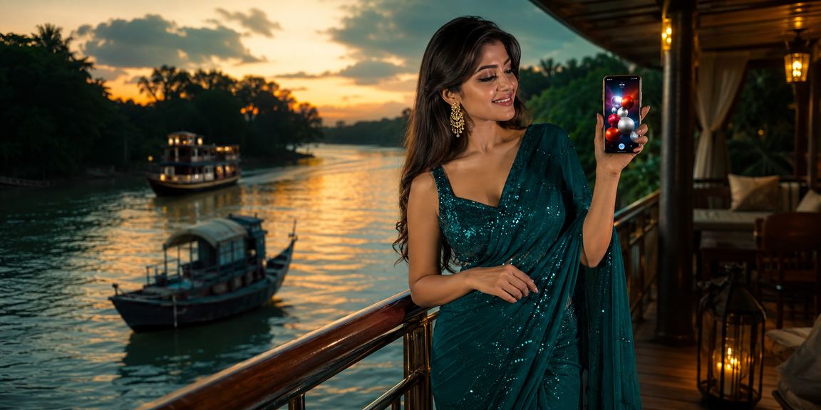খুলনার একজন বাংলাদেশি মডেল am5 লটারি ও ভাউচার অফার উপভোগ করছেন