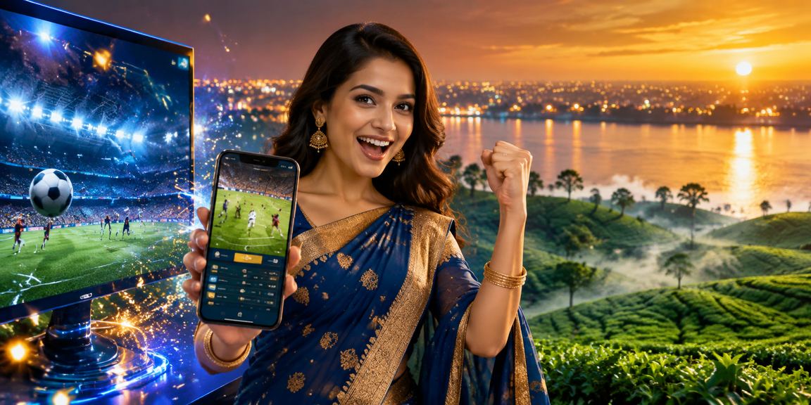 রাজশাহীর চা বাগানে am5 স্পোর্টস বেটিং উপভোগ করছেন একজন ব্যবহারকারী