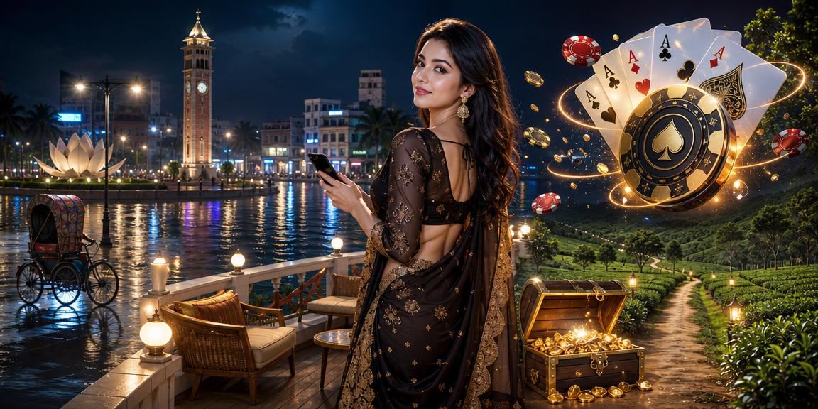 রংপুর এর চা বাগানে পোকার খেলার ছবিসহ দৃশ্য